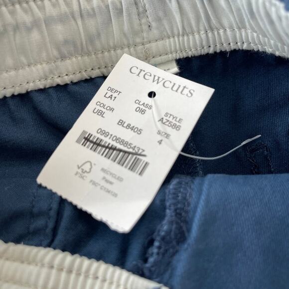 J.Crew Crewcuts Boy's Chino Dock Pant in Union Blue Size 4 New with Tags - Picture 4 of 6